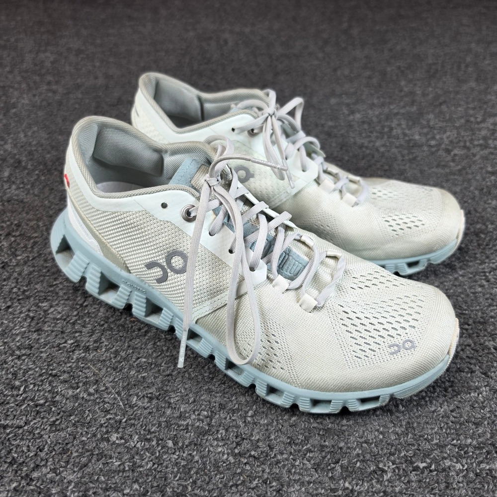 On Cloud X Running Sneakers Blue White Womens 7.5 Helion CloudTec Shoes Training
